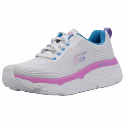 Skechers Womens Max cushioning Elite Sneaker WhitePinkBlue 8 M