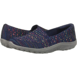 Skechers Womens  Relaxed Fit Reggae Fest  Wicker SlipOn  Wide Width Navy 10 W