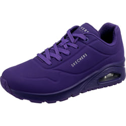Skechers Womens UNO-Night Shades Sneaker  PUR  75 Wide