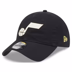 New Era Unisex-Adult NBA 9TWENTY Core Classic Team Color Primary Logo Adjustable Hat Cap One Size Fits All - Utah Jazz Black