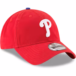 New Era Unisex-Adult MLB Core Classic 9TWENTY Team Color Home Adjustable Hat Cap One Size Fits All (US  Alpha  One Size  Philadelphia Phillies - Red