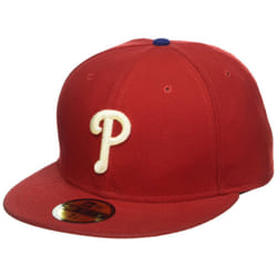 New Era MLB 59FIFTY Team Color Authentic Collection Fitted On Field Game Cap Hat (as1  Numeric  Numeric_7_and_1_Eighth  Philadelphia Phillies)