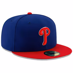 New Era MLB 59FIFTY 2-Tone Authentic Collection Fitted On Field Game Cap Hat (as1  Numeric  Numeric_7_and_7_eighths  Philadelphia Phillies)