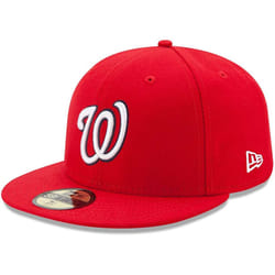 New Era MLB 59FIFTY Team Color Authentic Collection Fitted On Field Game Cap Hat (7 7/8  Washington Nationals)