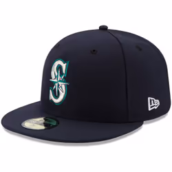 New Era MLB 59FIFTY Team Color Authentic Collection Fitted On Field Game Cap Hat (7 7/8  Seattle Mariners)