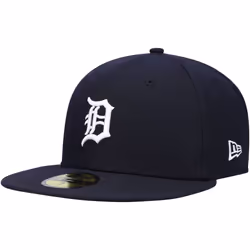 New Era MLB 59FIFTY Team Color Authentic Collection Fitted On Field Game Cap Hat (7 Detroit Tigers)
