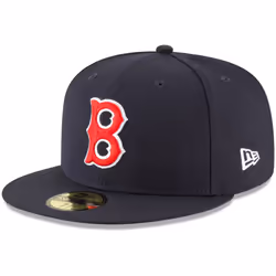 New Era MLB 59FIFTY Cooperstown Authentic Collection Fitted On Field Game Cap Hat (7 7/8  Boston Red Sox Navy Cooperstown)