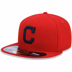 New Era MLB 59FIFTY Team Color Authentic Collection Fitted On Field Game Cap Hat (7 3/4 Cleveland Guardians Red)