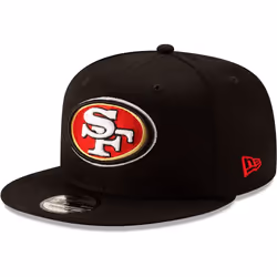New Era NFL 9FIFTY Adjustable Snapback mens Hat Cap One Size Fits All (San Francisco 49ers Black)