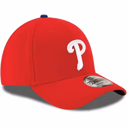 New Era MLB 39Thirty Team Classic Stretch Flex Fit Team Color Primary Logo Primary Logo Baseball Cap Hat - Philadelphia Phillies Red - Medium-Large