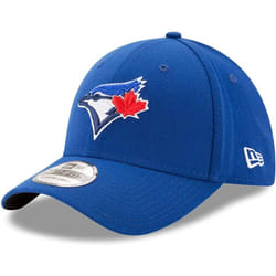 New Era MLB 39Thirty Team Classic Stretch Flex Fit Team Color Primary Logo Primary Logo Baseball Cap Hat - Toronto Blue Jays Blue - Small-Medium
