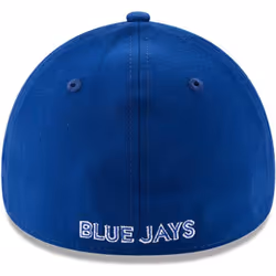 New Era MLB 39Thirty Team Classic Stretch Flex Fit Team Color Primary Logo Primary Logo Baseball Cap Hat - Toronto Blue Jays Blue - Small-Medium