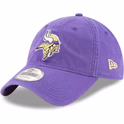 New Era NFL Core Classic 9TWENTY Team Color Adjustable Hat Cap One Size Fits All - Minnesota Vikings Purple