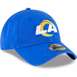 New Era NFL Core Classic 9TWENTY Team Color Adjustable Hat Cap One Size Fits All - Los Angeles Rams Blue