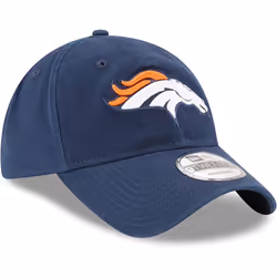 New Era NFL Core Classic 9TWENTY Team Color Adjustable Hat Cap One Size Fits All - Denver Broncos Navy