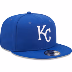 New Era Unisex-Adult MLB 9Fifty Team Color Primary Logo Adjustable Snapback Hat Cap One Size Fits All - Kansas City Royals Blue