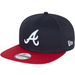 New Era Atlanta Braves 9FIFTY Adjustable Snapback Cap Hat - Blue - S/M, Blue