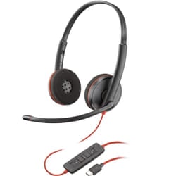 POLY Blackwire C3220 Stereo USB-C Black Headset (Bulk)