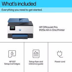 HP OfficeJet Pro 9125e Wireless All-in-One Color Printer, Instant Ink; Two-sided printing - Additional view 5