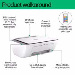HP DeskJet 2820e All-in-One Printer - Additional view 5
