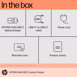 HP 65W GaN USB-C Laptop Charger - Additional view 8