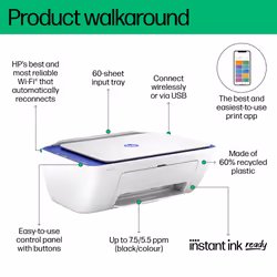 HP DeskJet 2821e All-in-One Printer - Additional view 5