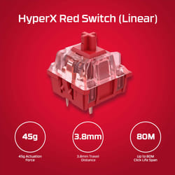 HyperX Alloy Origins Core PBT HX Blue - Mechanical Gaming Keyboard
