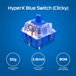 HyperX Alloy Origins Core PBT HX Blue - Mechanical Gaming Keyboard - Additional view 3