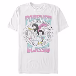 Disney Men's Classic Princess T-Shirt White Medium