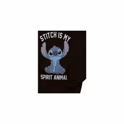 Disney Boy's Stitch Spirital Animal Hoodie  Black  Large