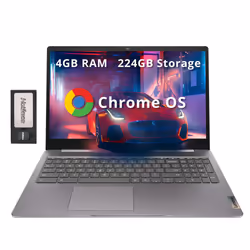 Lenovo Ideapad 3 15.6"" FHD Chromebook  Intel Celeron N4500  4GB RAM  224GB Storage (64GB SSD+160GB Docking Station Set)  Int ...
