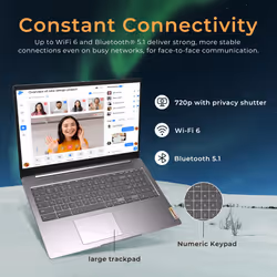 Lenovo IdeaPad 3 15.6"" FHD Anti-Glare Chromebook  Intel Celeron N4500  4GB LPDDR4 RAM  352GB Storage (64GB SSD + 288GB Docking Station Set)