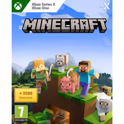 Microsoft Minecraft & 3500 Minecoins, Xbox One/Xbox Series X, Multiplayer mode, E10+ (Everyone 10+), Download
