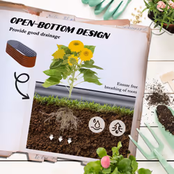 Outsunny 5' x 2' x 1.4' Galvanized Raised Garden Bed Kit  Outdoor Metal Elevated Planter Box with Safety Edging  Easy DIY Stock Tank for Growing Flowe
