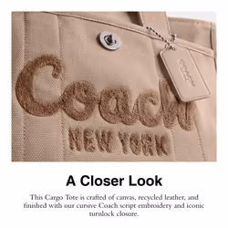 COACH Cargo Tote  Dark Natural