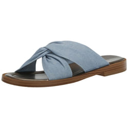 Blowfish Womens Adios Fashion Slide Sandals Blue Denim 8 M