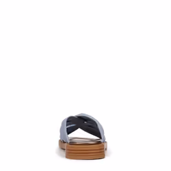 Blowfish Womens Adios Fashion Slide Sandals Blue Denim 8 M