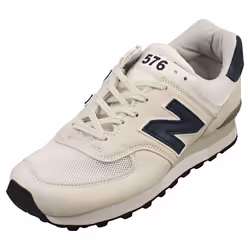 New Balance 576 Made In England Mens Fashion Trainers in Off White Navy - 11.5