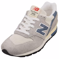 New Balance 996 Made In Usa Mens Fashion Trainers in Grey White - 7.5