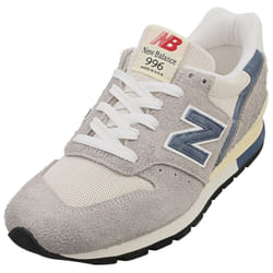 New Balance 996 Made In Usa Mens Fashion Trainers in Grey White - 8