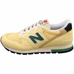 New Balance 996 Made In Usa Unisex Fashion Trainers in Yellow Green - 8.5 UK