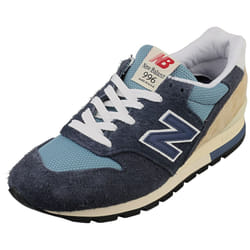 New Balance 996 Made In Usa Mens Fashion Trainers in Navy Blue - 8