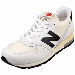 New Balance 996 Made In Usa Mens Casual Trainers in White Black - 4.5