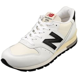 New Balance 996 Made In Usa Mens Casual Trainers in White Black - 8 UK