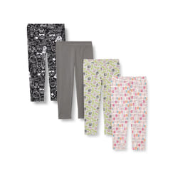Amazon Essentials Disney Marvel Frozen Princess girls cropped capri Leggings (Previously Spotted Zebra)  Pack of 4  Star WarsDoodle  Medium