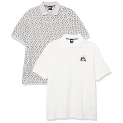 Amazon Essentials Disney  Marvel Mens Regular-Fit cotton Pique Polo Shirt  Pack of 2  Star Wars Vader Icons  Large
