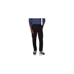 Amazon Essentials Men's Straight-Fit Stretch Cargo Trouser (Available in Big & Tall), Black, 52W / 32L