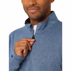 Wrangler Authentics Men's Long Sleeve Fleece Quarter-Zip  Riviera  XX-Large