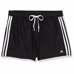 adidas Mens Standard 3Stripes Classics Swim Shorts  BlackWhite  Medium