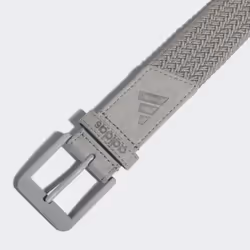 adidas unisex-adult Braided Stretch Belt  Grey Three  Medium-Large